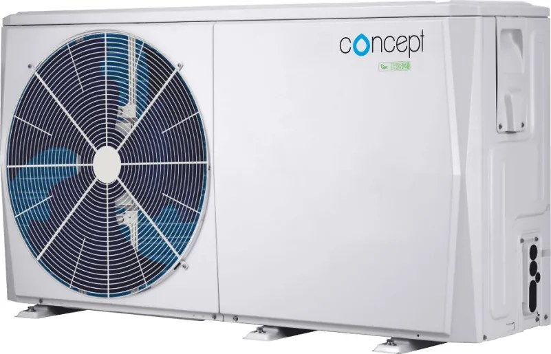 CONCEPT MONO monoblokk levegő-víz hőszivattyú, 9kW kieg. fűtés, R32, 400V, 12kW