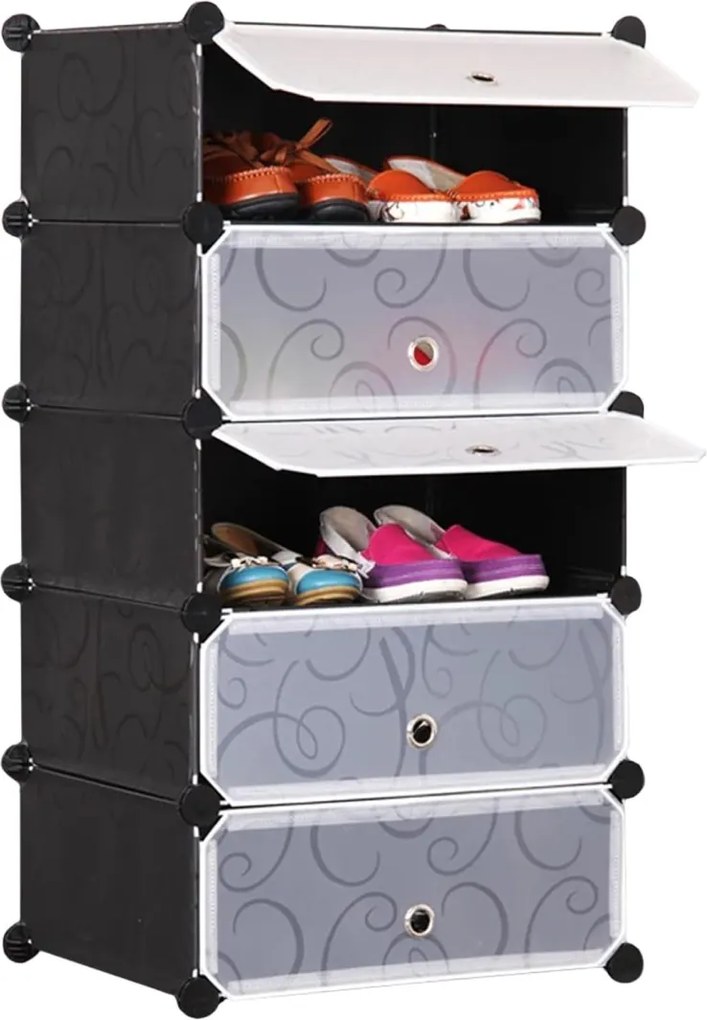 Moduláris cipősszekrény 5 szint