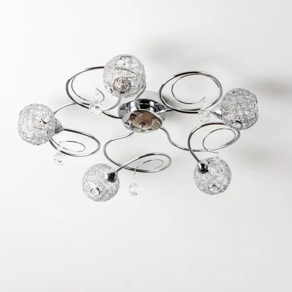 Eglo 32103 - LED felületre szerelt csillár VELAGO 5xG9/33W/230V fényes króm