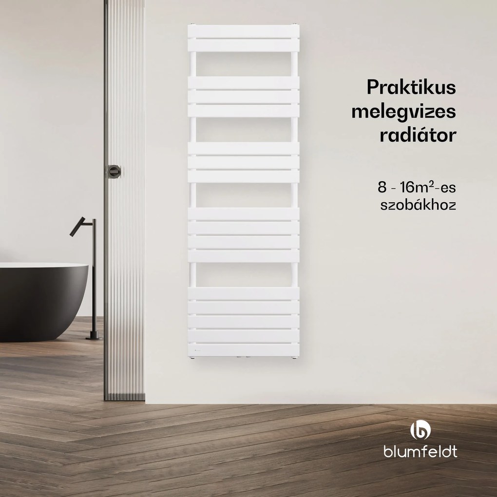 Blumfeldt Fairmont radiátor, 60 x 180 cm, falra szerelhető, modern kivitel, meleg víz