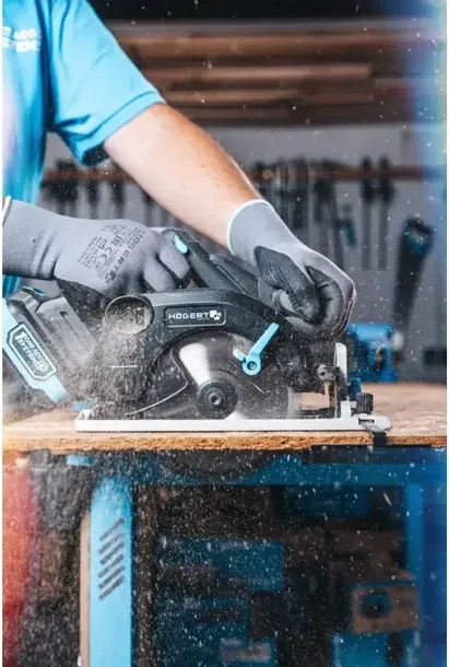 Högert HT2E235-0CS körfűrész, 165mm, 18V, dobozban