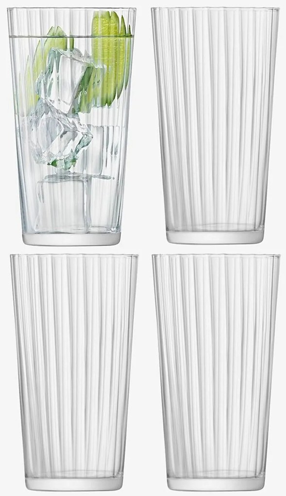 Üveg (nagy) Gio Line, 320 ml, átlátszó, 4 db-os készlet - LSA International