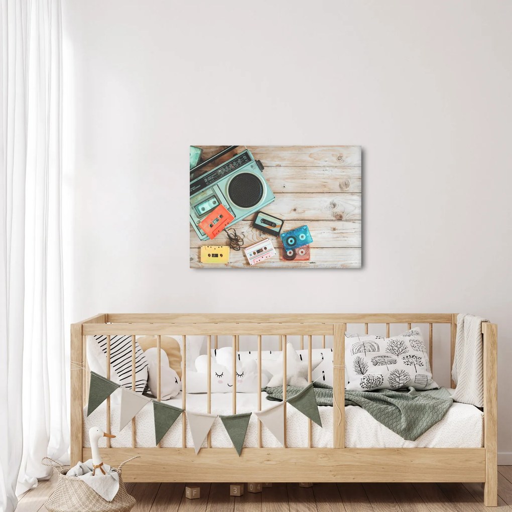 Kép - retro rádió (70x50 cm)