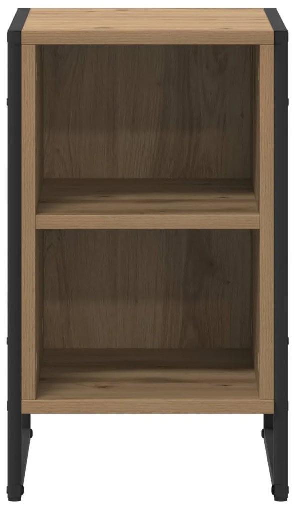 vidaXL Éjjeli asztal Művészi tölgy 39.5 x 30 x 50 cm Faanyag