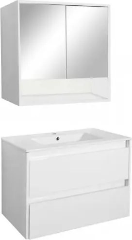 Porto 80 komplett fürdőszoba bútor fehér színben