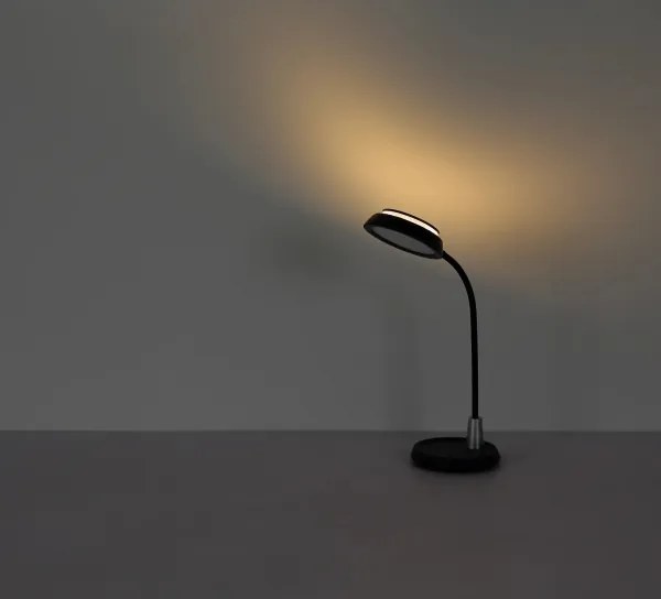 Globo 58496S - KIRK érintésvezérelt, fényerőszabályozható LED asztali lámpa LED/12W/230V fekete