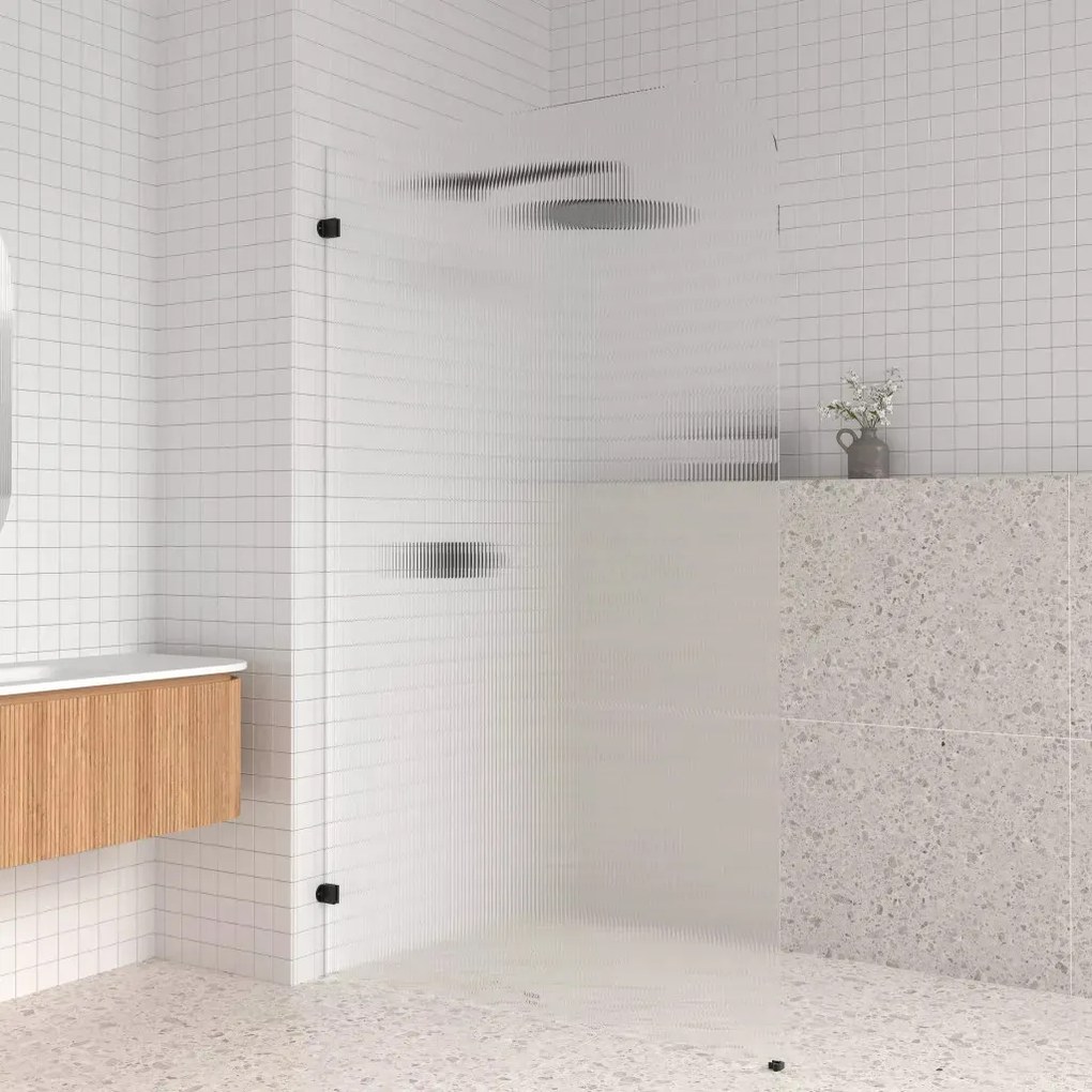 AREZZO design CLEAR walk-in zuhanyfal, bordázott 1200x2000