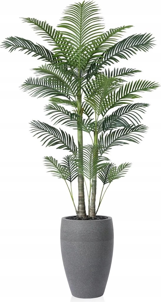 Mesterséges pálma Areka 240 cm nagy dekoratív növény cserépben