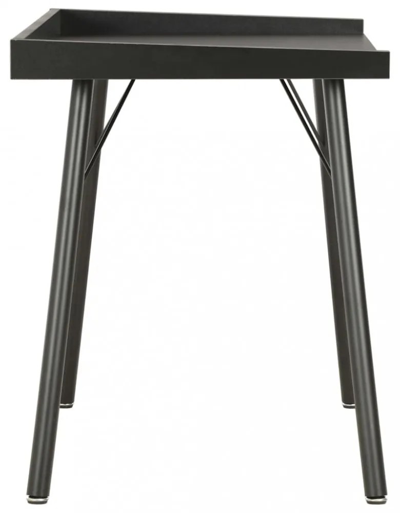 fekete íróasztal 90 x 50 x 79 cm
