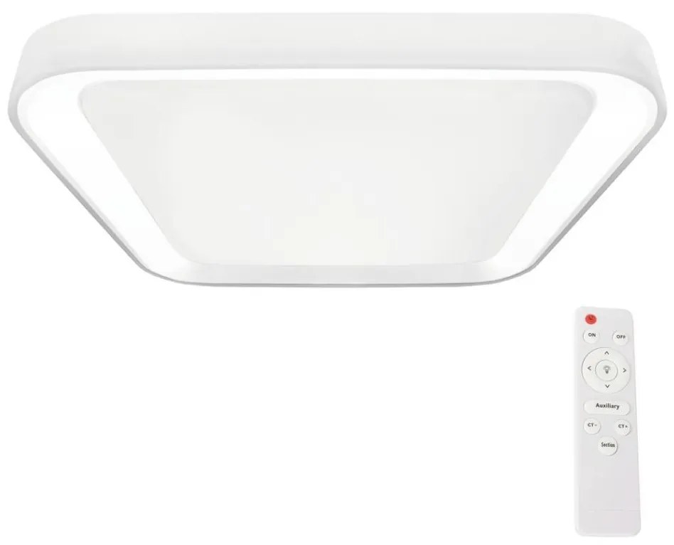 Milagro LED Dimmelhető mennyezeti lámpa QUADRO LED/66W/230V 3000-6000K fehér + távirányító MI2006