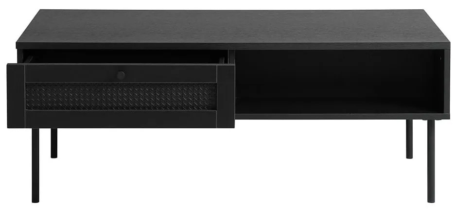 Fekete dohányzóasztal 60x110 cm Pensacola – Unique Furniture