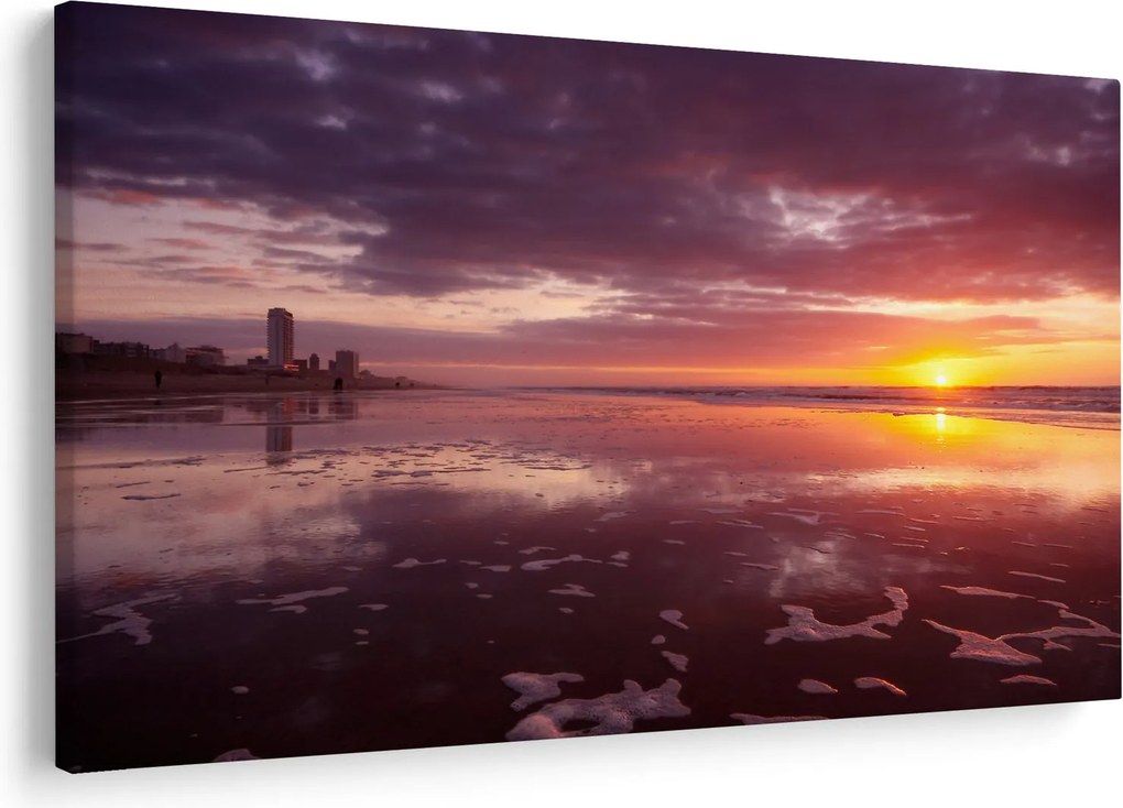Kép - Strand naplementében (90x60 cm)