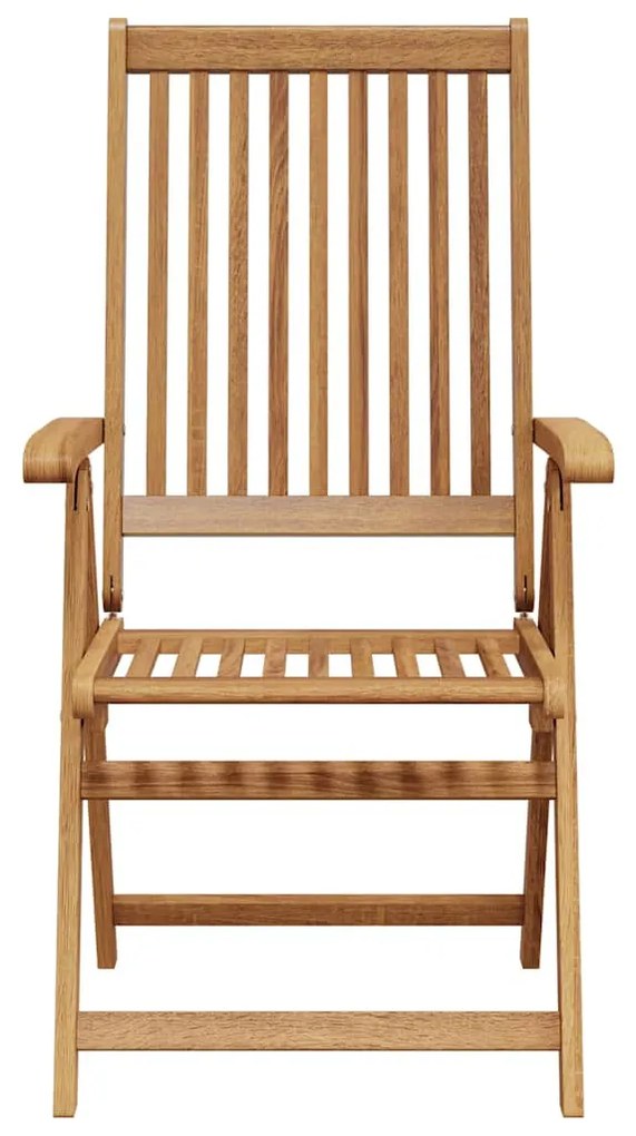 8 db összecsukható tömör akácfa kerti szék