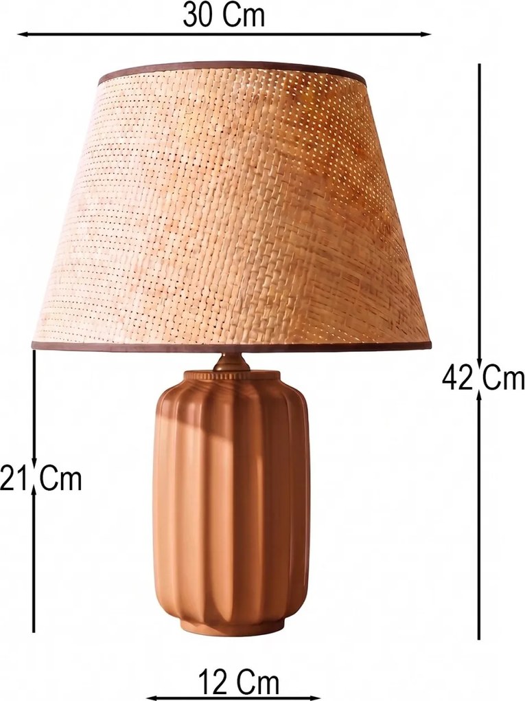Aurenza kerámia éjjeli lámpa, Ø30 cm