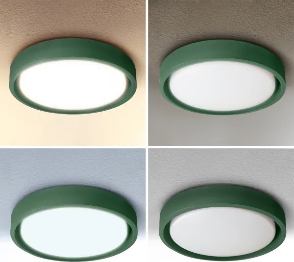 Brilagi - MATTEO dimmelhető LED lámpatest, 48 W, 230 V, 3000-6500 K, Ø 41 cm, zöld, távirányítóval