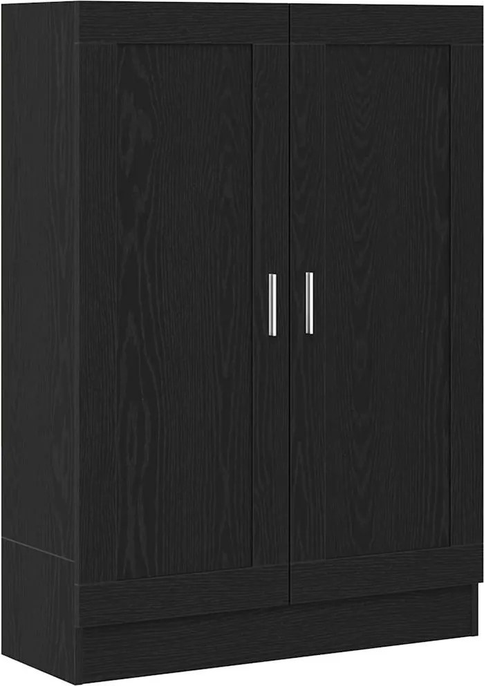 vidaXL Könyvespolc Fekete tölgy 82,5 x 30,5 x 115 cm Faanyag