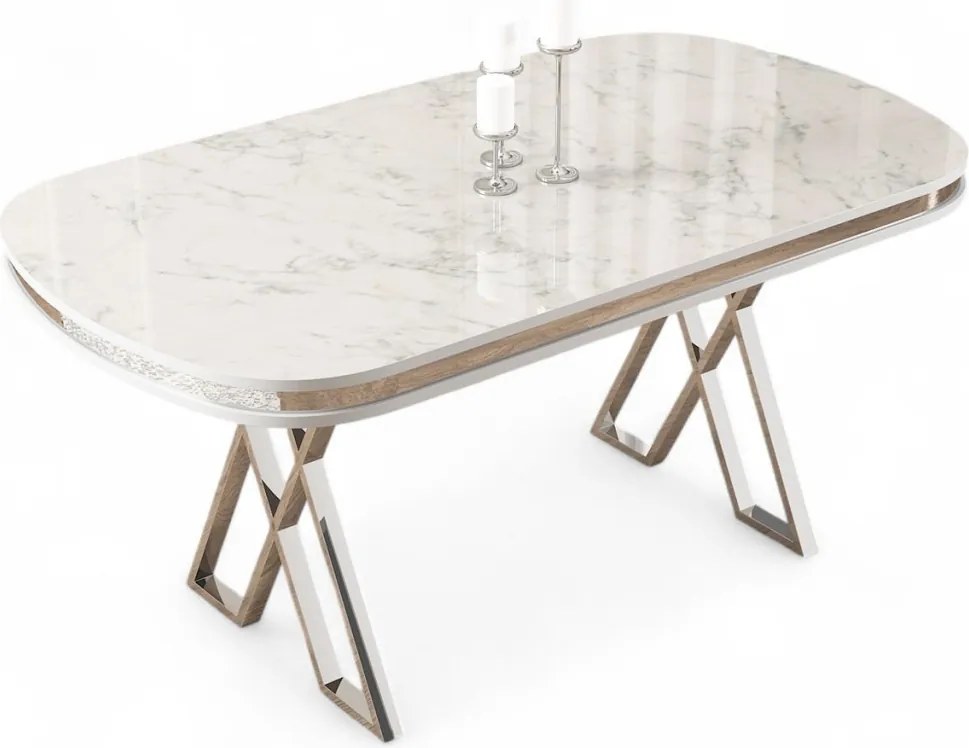 Zae - White Marble, Chrome