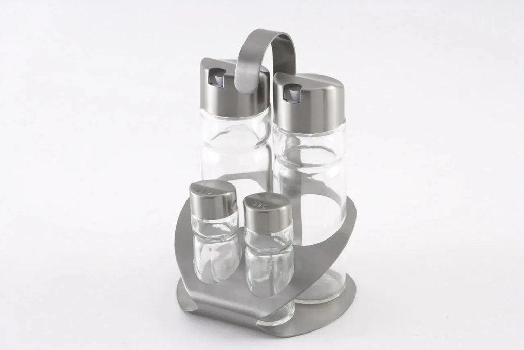 Monix Sabor olaj, ecet, só és bors készlet állvánnyal