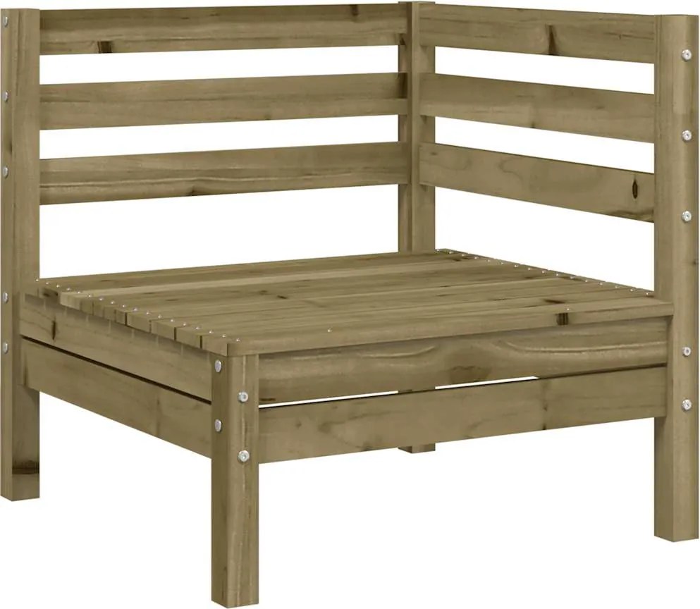 vidaXL impregnált fenyőfa kerti sarokkanapé