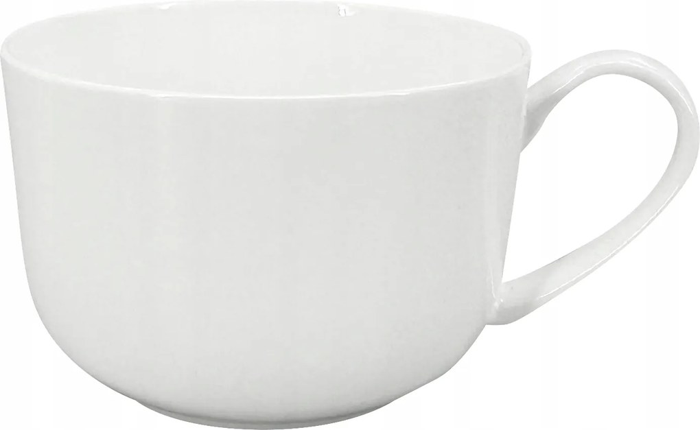 Porcelán jumbo bögre Luna 700 ml, fehér
