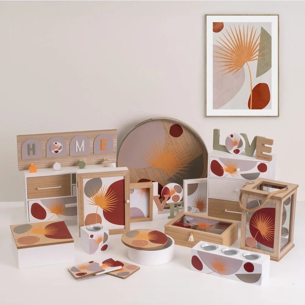 Fedeles dekoratív tárolódoboz szett 2 db-os ø 17x6,5 cm – Casa Selección