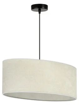 Duolla - Csillár zsinóron OVAL 1xE27/15W/230V szürke