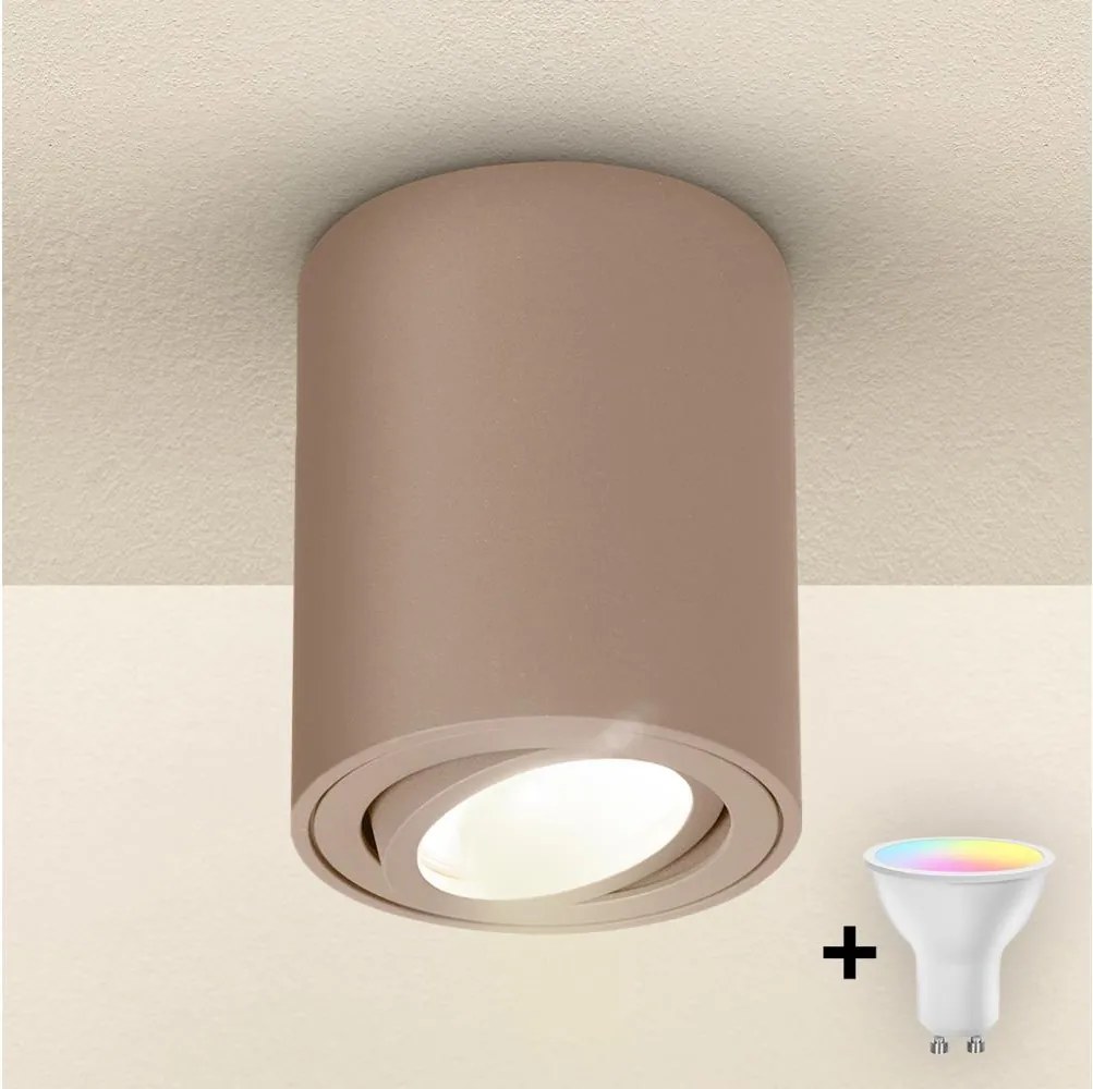 BRILAGI - LED RGBW dimmelhető spotlámpa MIA 1xGU10/4,8W/230V 100x80 mm bézs