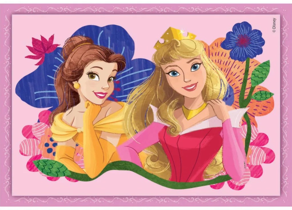 Disney Hercegnők Whimsical 4 az 1-ben puzzle Clementoni