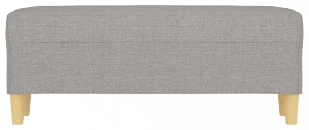 vidaXL világosszürke szövet pad 100 x 35 x 41 cm