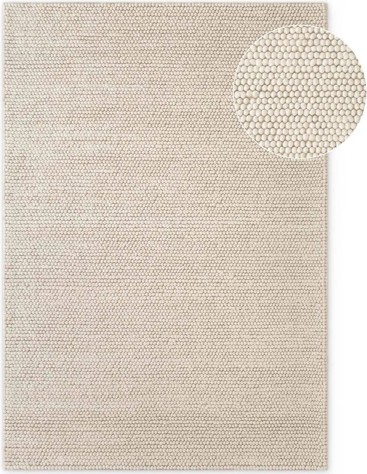 Krémszínű kézi szövésű gyapjú szőnyeg 160x230 cm Richmond Diana – Ted Baker