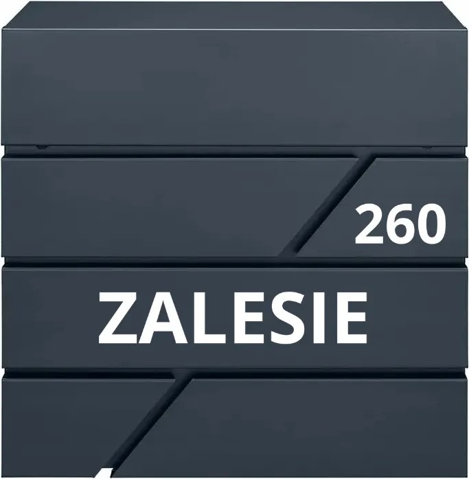 Postaláda Nagy Mintás Utcanév Cím Házszám Antracit