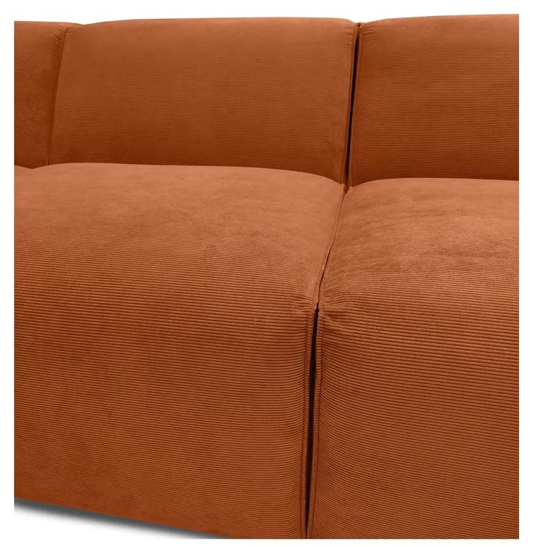 Sting narancssárga kordbársony sarokkanapé, jobb oldali - Scandic