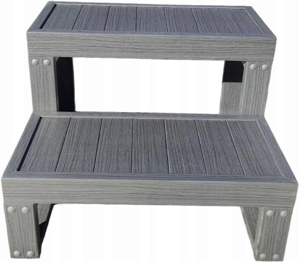 Jacuzi lépcső hidromasszázs kádhoz Kerti Balia Szürke szerkezet