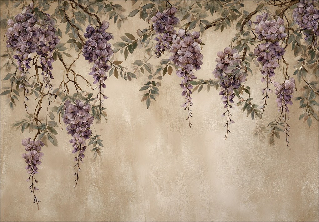 Fotótapéta Levendula Lógó Beton Hálószoba Nappali Tapéta Flizelina 250x175