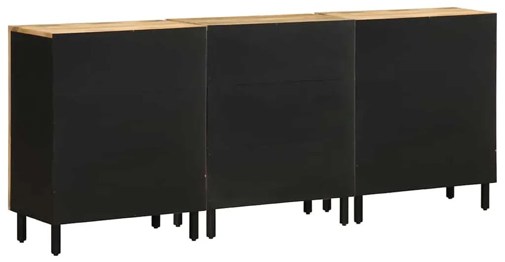 Tálalószekrények 3 db tömörfa mangó