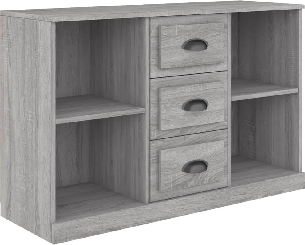 vidaXL szürke sonoma színű szerelt fa tálalószekrény 104,5x35,5x67,5cm