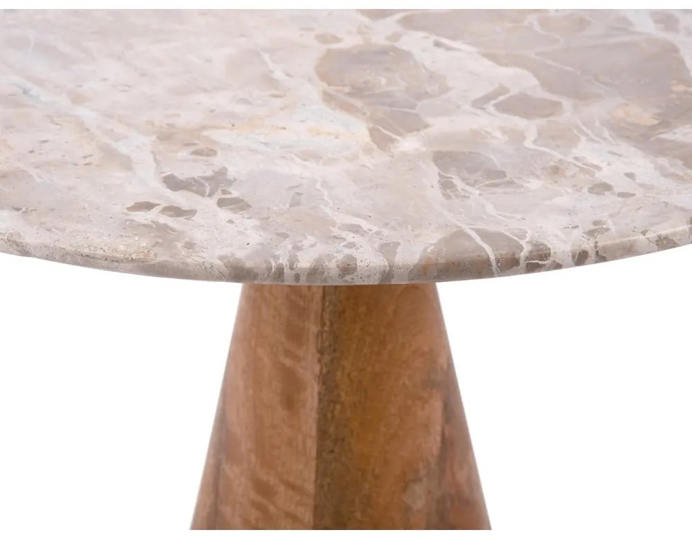 Kerek tárolóasztal márvány dekoros asztallappal ø 40 cm Force – Leitmotiv
