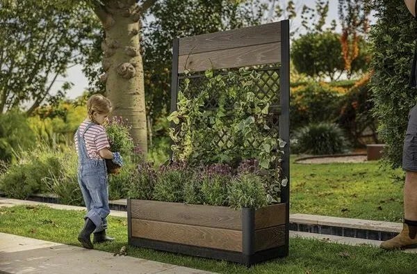Keter Deco Tulip virágcserép, 110 l, 2 panel,barna