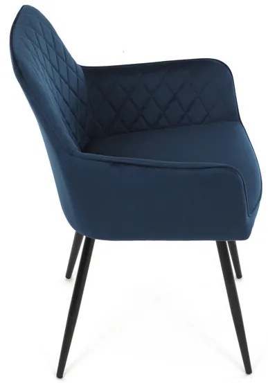 Kék Bársony Étkezőszék. DCH-215 BLUE4