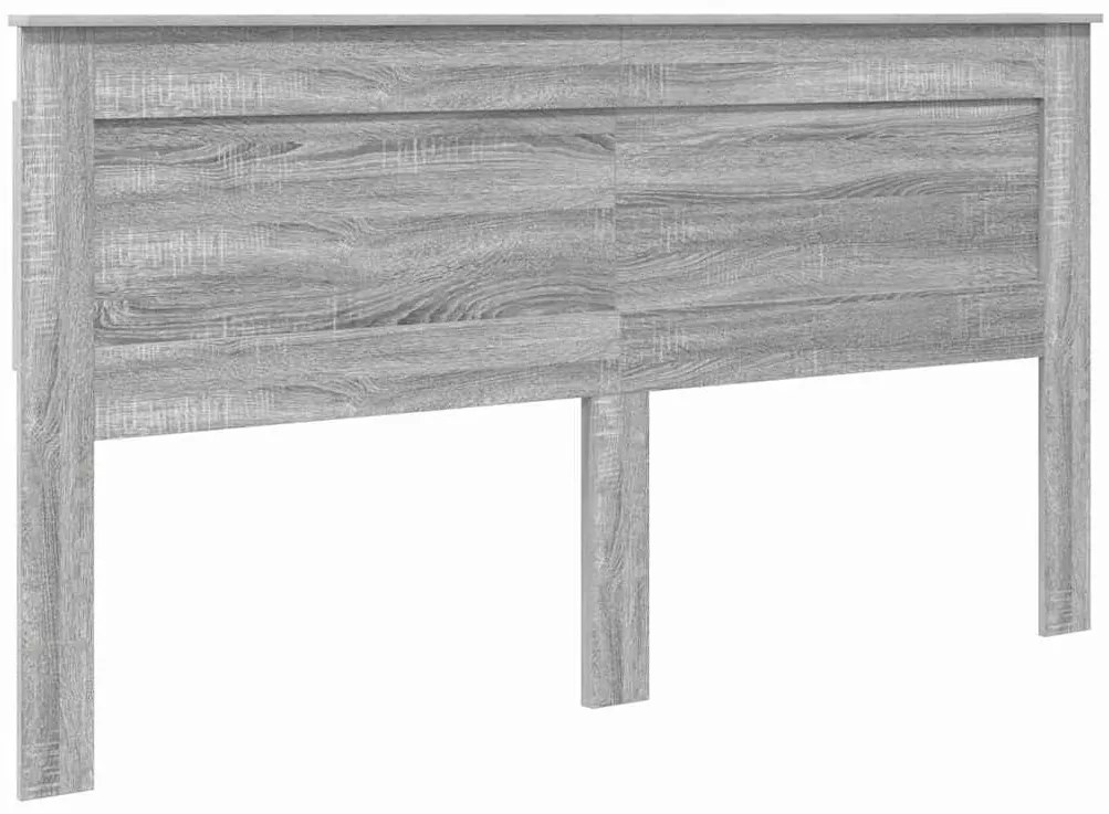 Fejtámla fejtámlával Szürke Sonoma 180 cm Faanyag