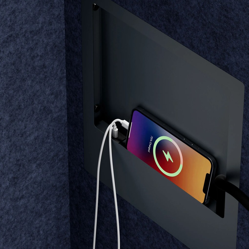 Sally 1150mm korpus Antracytowy - siedzisko Granatowy