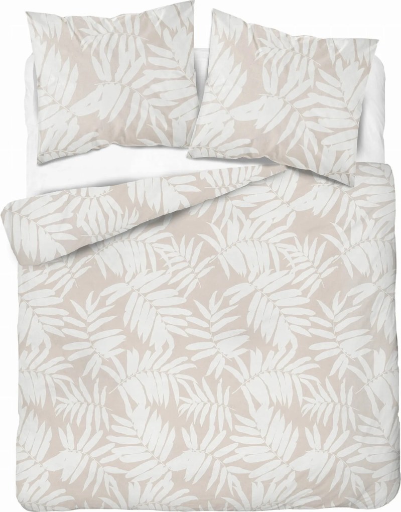 Pamut Ágyneműhuzat 160x200 Bézs Pálmalevél 5335B