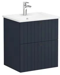 VitrA Root fürdőszobaszekrény mosdóval 60x67x46 cm kék matt ROOTG60BINTS