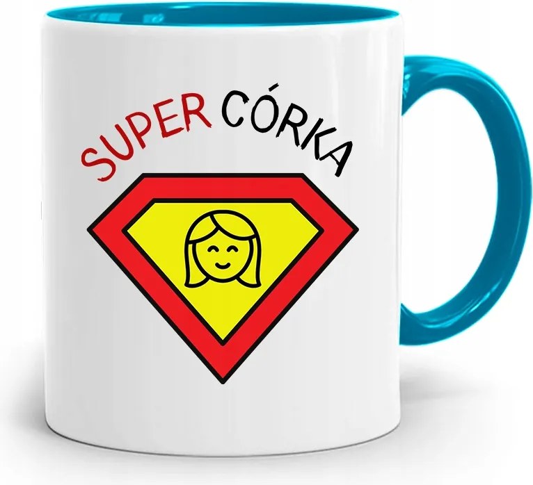 Kék Bögre Lányának Szuper Lánya nyomott mintával