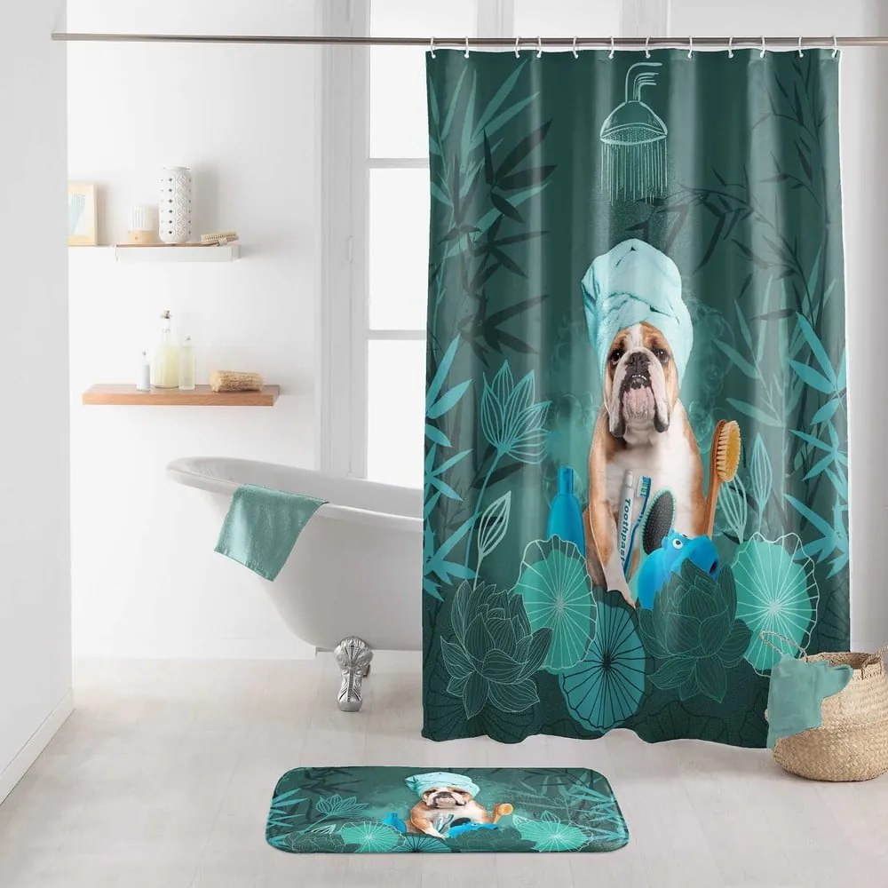 Zöld fürdőszobai kilépő WC-hez 45x45 cm Doggy zen – douceur d'intérieur