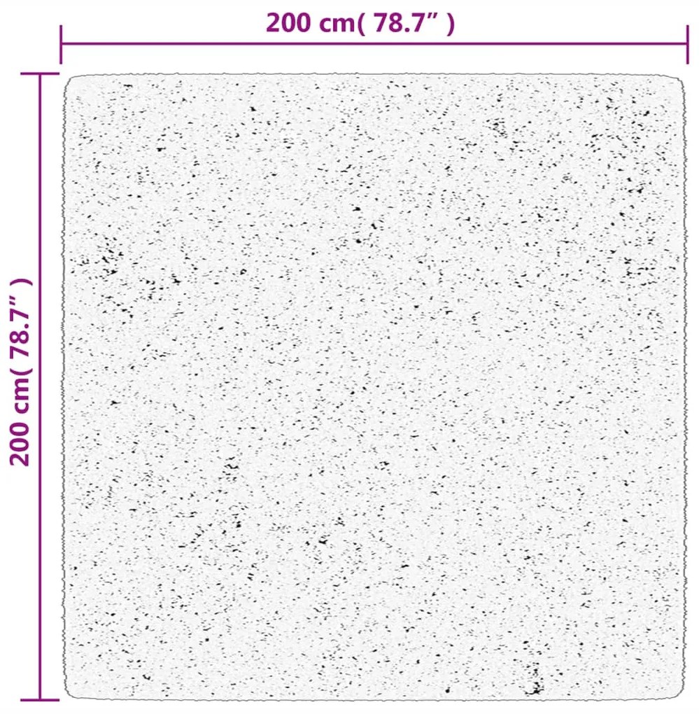 HUARTE erdőzöld rövid szálú puha és mosható szőnyeg 200x200 cm