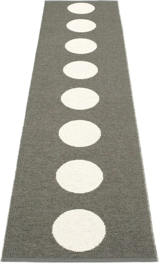 Sötétszürke kültéri-beltéri futószőnyeg 70x300 cm Vera Charcoal – Pappelina