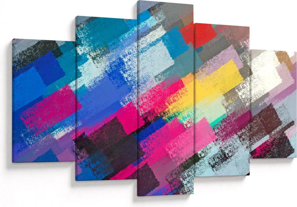 Kép - Színes ecsetvonások (150x105 cm)