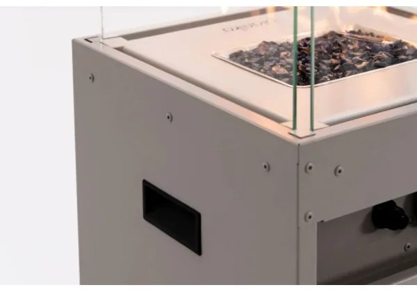 Planika Faro GAS - Kültéri gáz kandalló 142x36 cm 8kW szürke + védőborítás