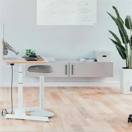 Állószék, billenő, ergonomikus, LEITZ Ergo Active, világosszürke (E65450085)